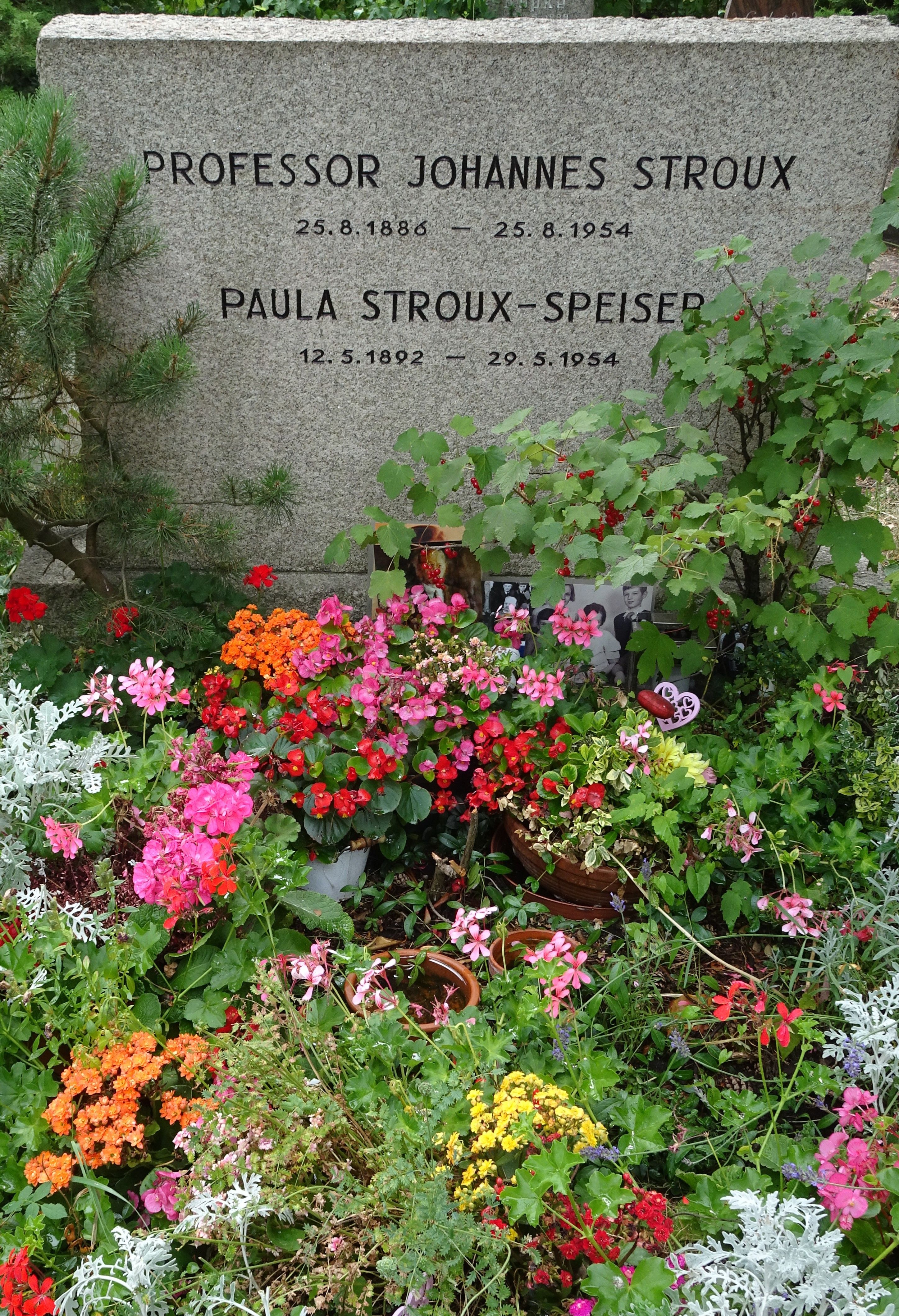 Ehrengrab von Johannes Stroux und Paula Stroux-Speiser auf dem Friedhof Pankow III